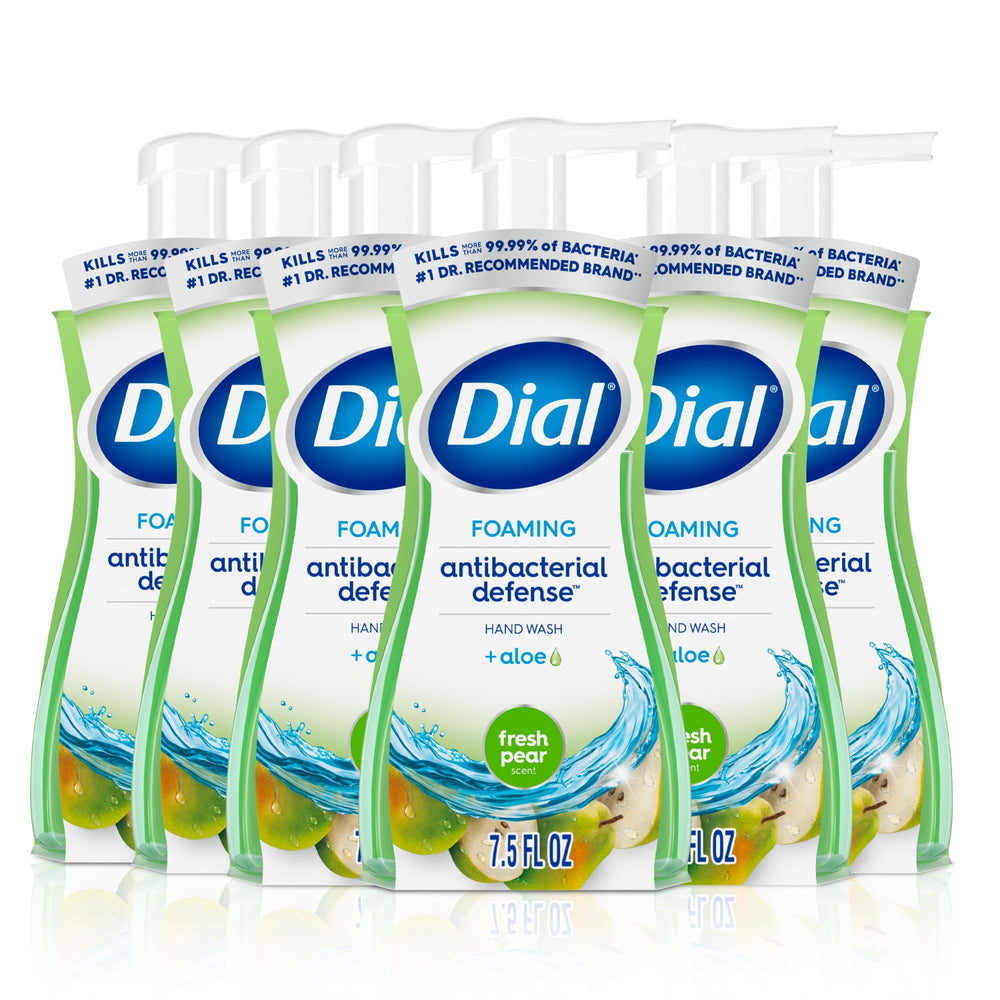 Dial Fresh Pear front label showing product name and scent benefits