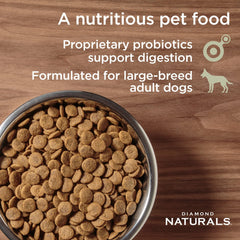 Diamond Naturals nutrition label detail showing probiotics and joint-support benefits