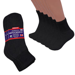 Diamond Star front packaging showing 12-pack black socks and easy value