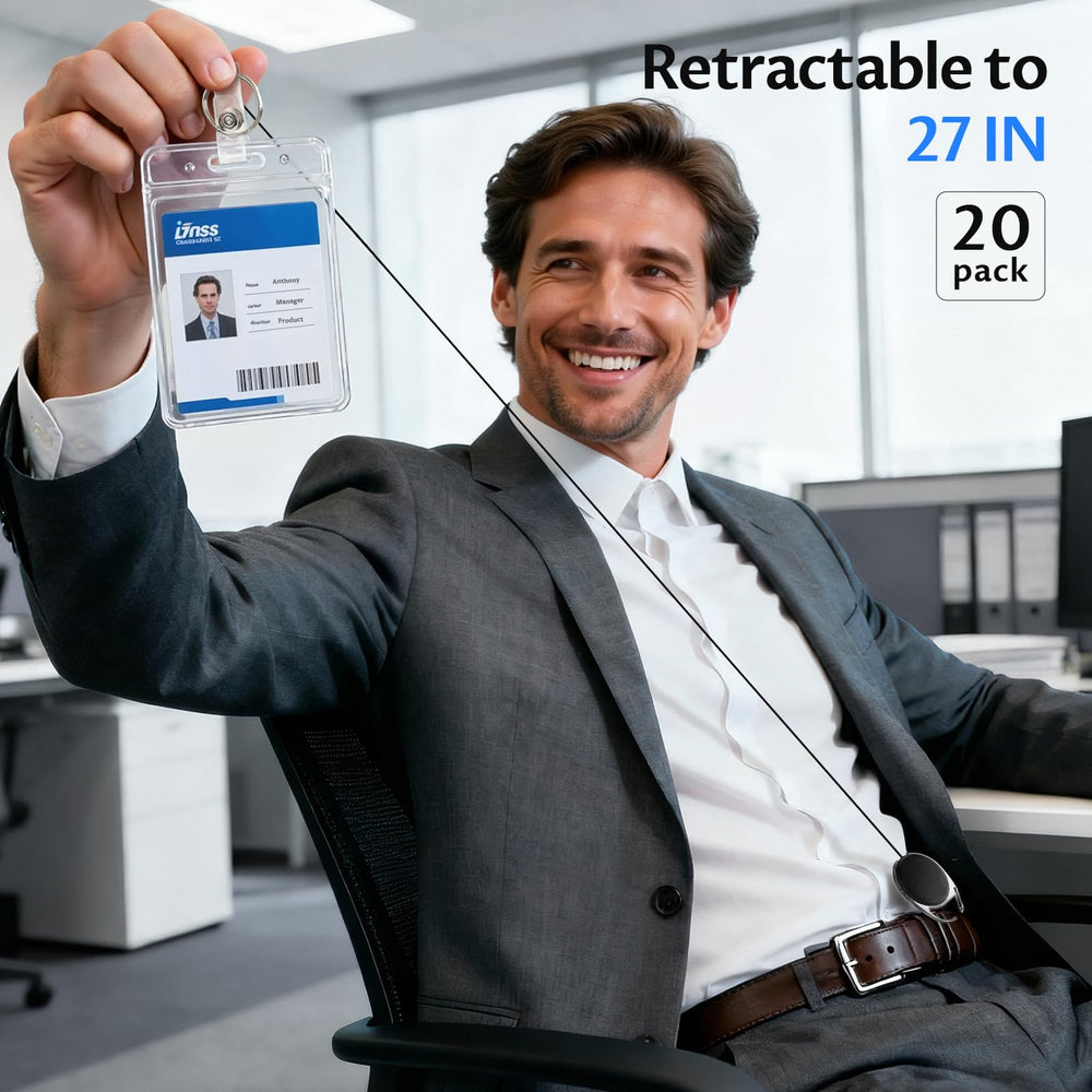 Diateklity close-up of retractable cord extended showing durable polyester and long reach