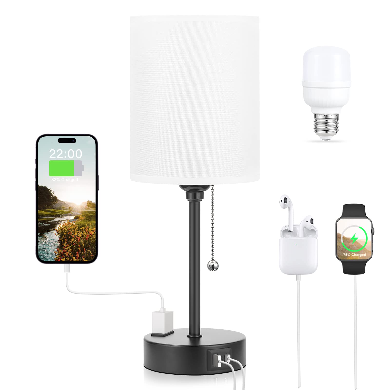 Dicoool lamp beside a book for scale showing compact footprint and space saving
