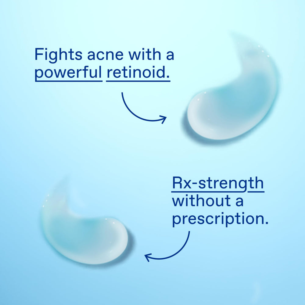 Label detail of Differin 0.1% adapalene tube showing strength information