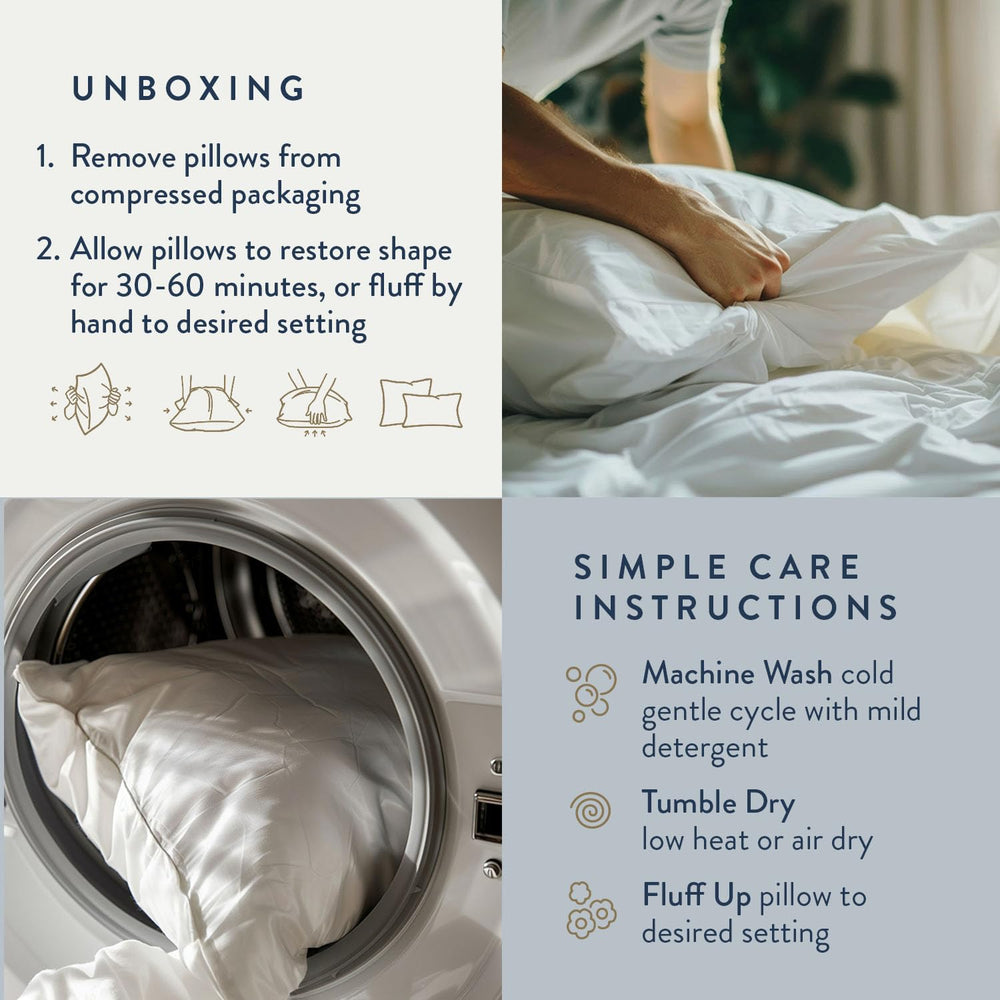 Digital Decor pillow in washing machine demonstrating easy-care, machine-washable benefit