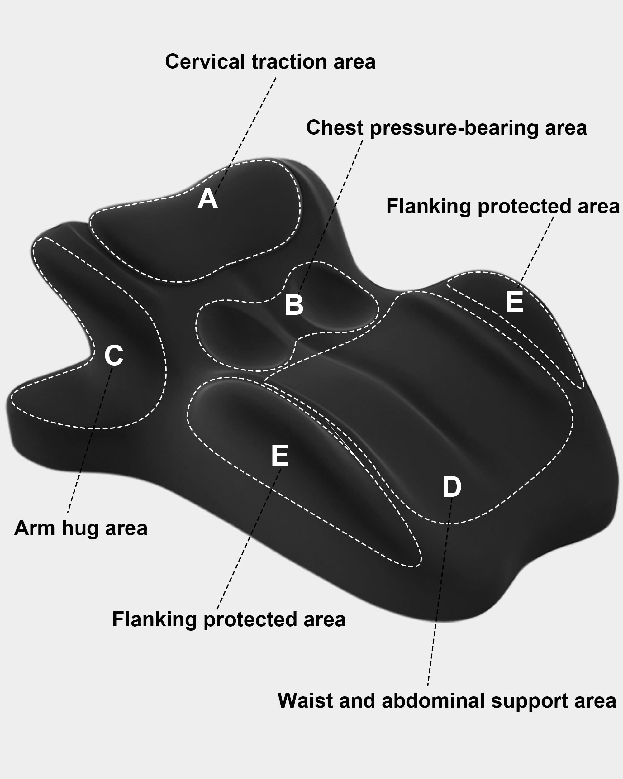 DIICRIN pillow next to ruler illustrating size and scale for placement