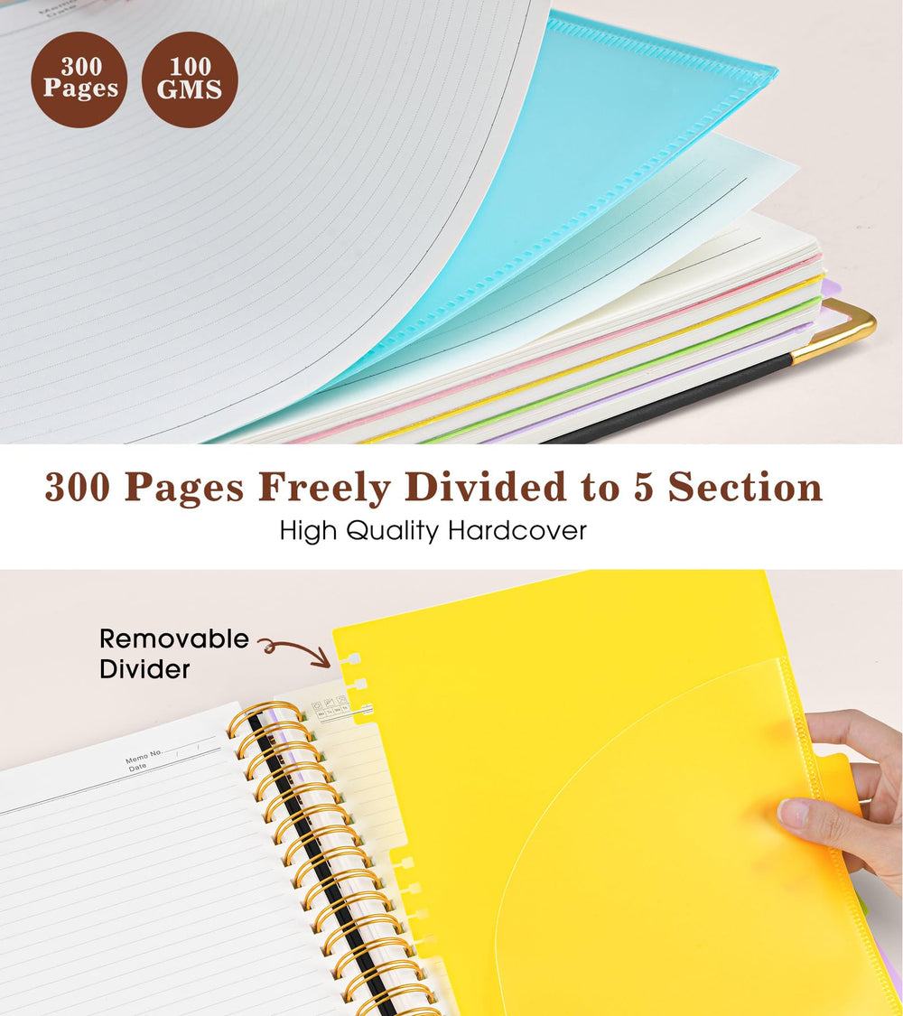 dilitego open layflat view demonstrating 180-degree fold for easy writing