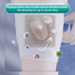 Dimora gel formation demonstration with pad turning to gel to contain exudate effectively