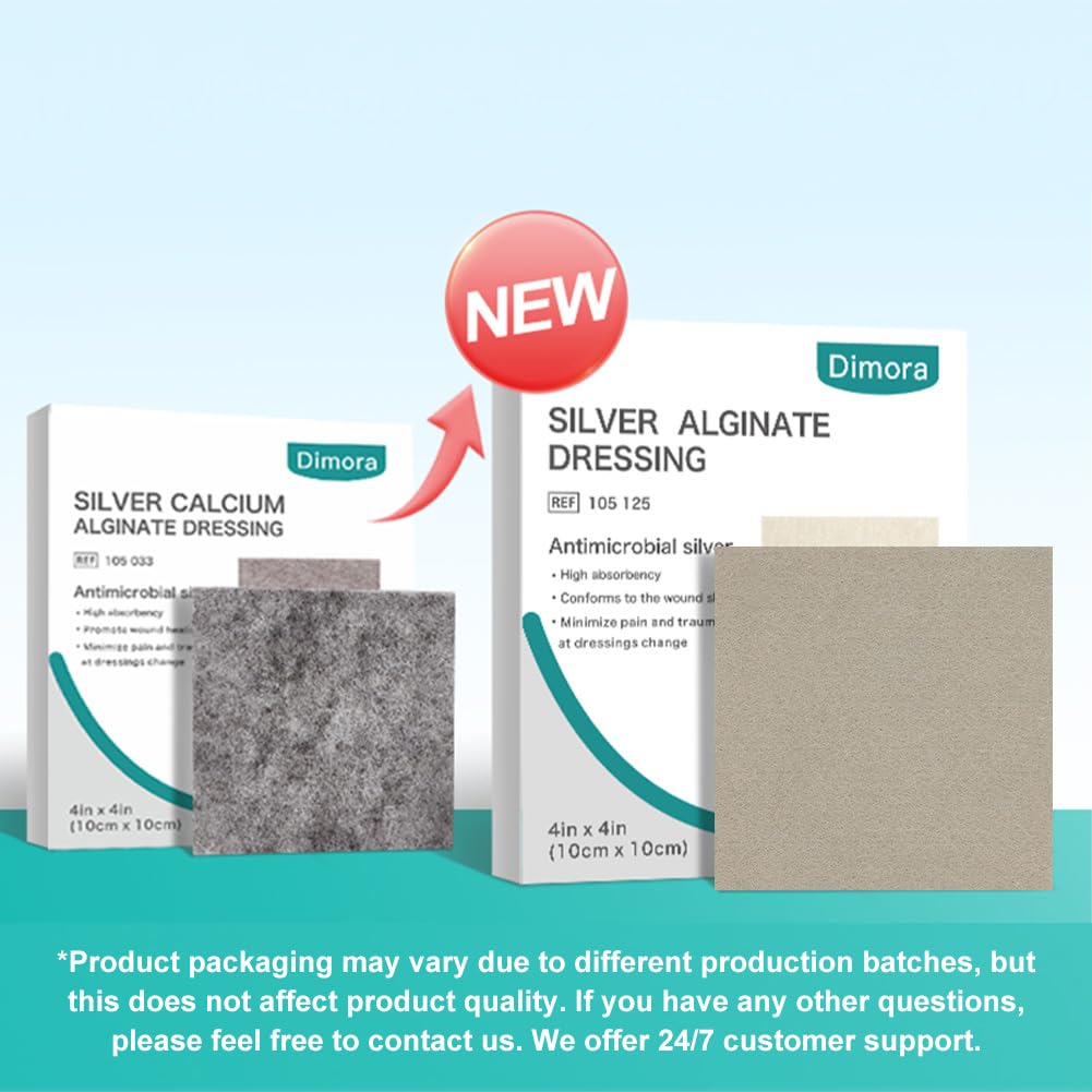 Dimora label closeup showing silver alginate composition and instructions