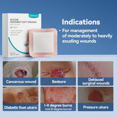 Dimora silicone contact layer detail showing gentle adhesion and atraumatic removal benefit