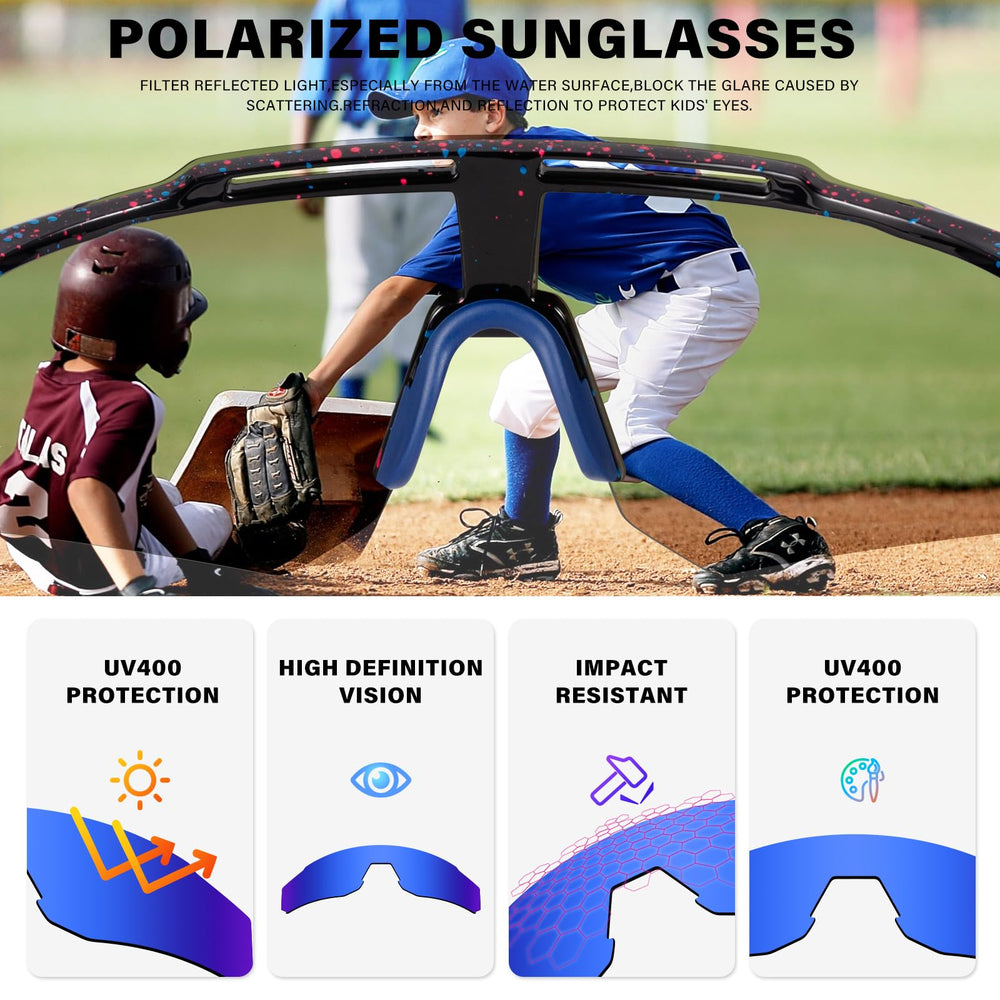 DioKiw sunglasses next to a hand showing size and lightweight feel