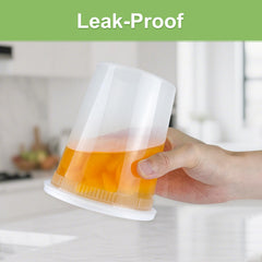 Dipoo containers holding soup and salad to demonstrate versatile food storage
