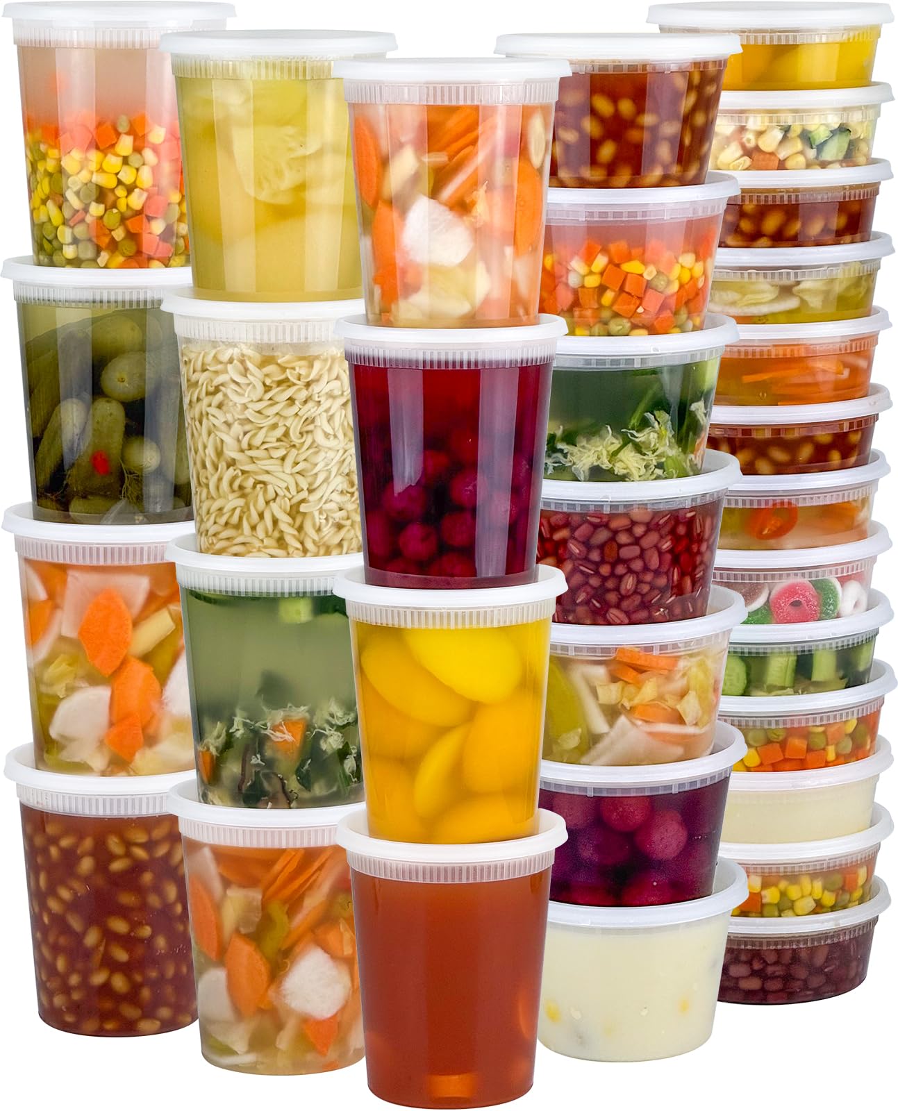Dipoo front packaging showing 120-piece deli containers and lids for bulk meal prep