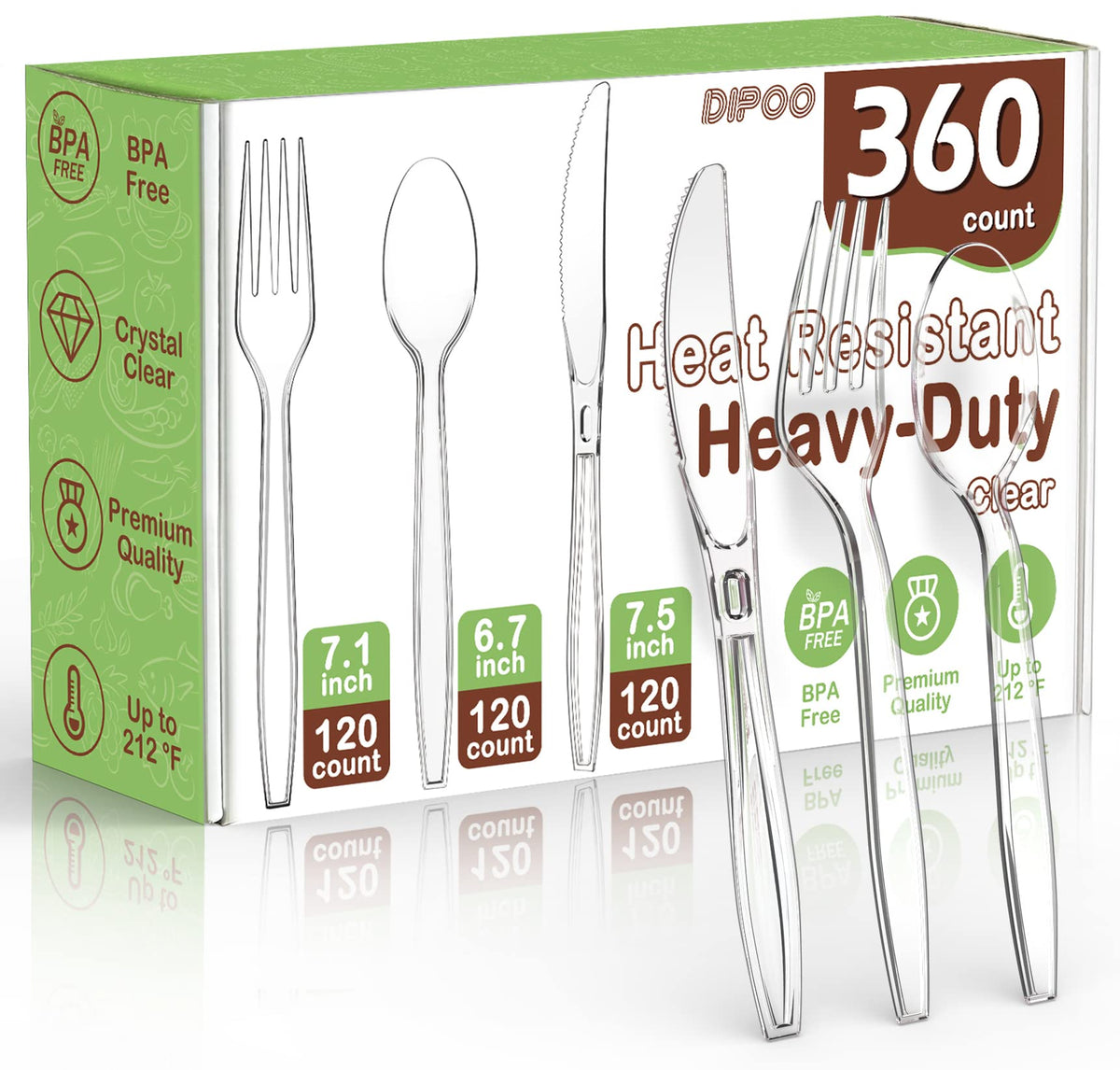 Dipoo front packaging showing full 360-count set, useful for event planning