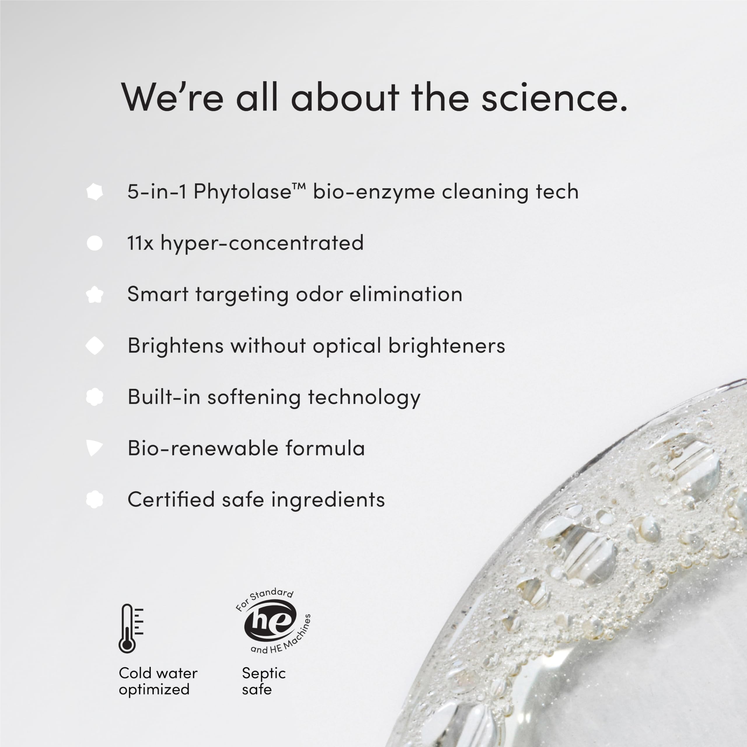 Dirty Labs detergent in washing machine removing stains for cleaner clothes benefit