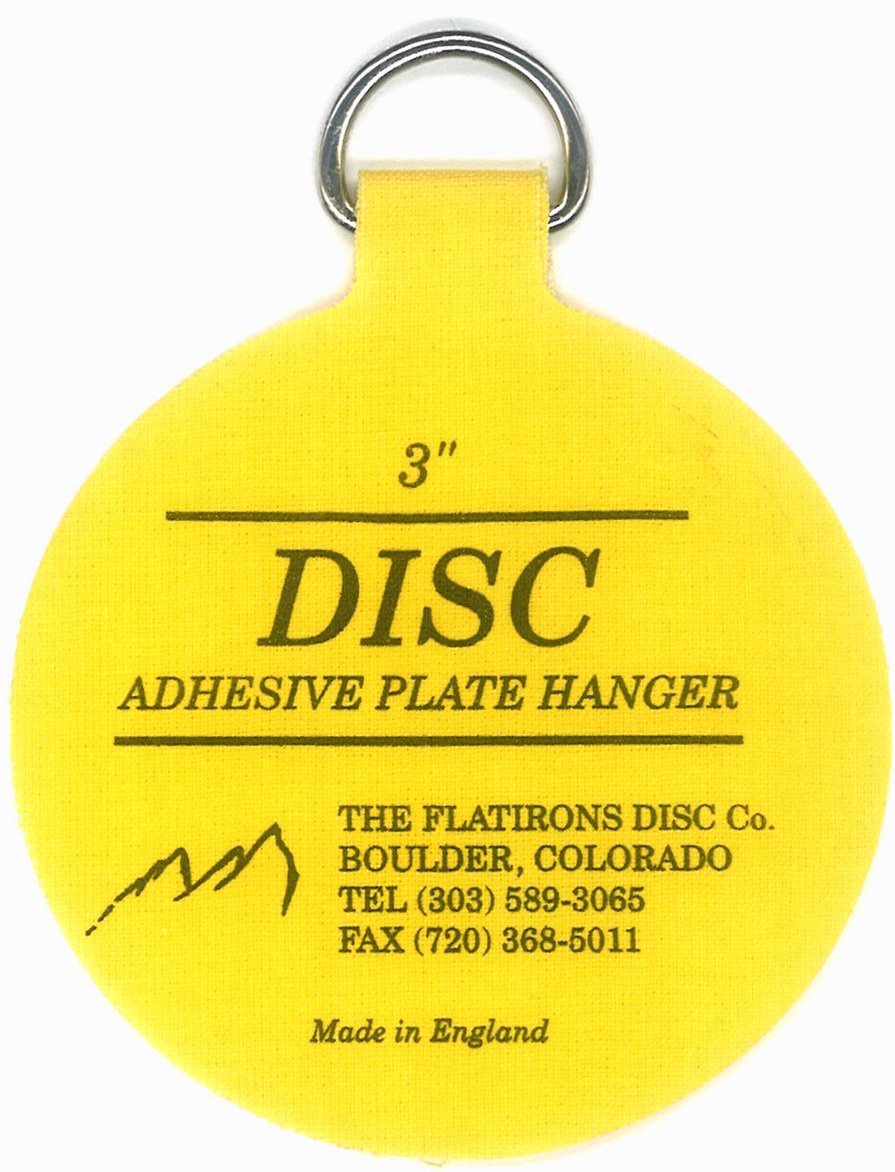 Close-up of Disc adhesive texture demonstrating secure bond and neat removal