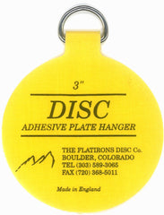 Close-up of Disc adhesive texture demonstrating secure bond and neat removal