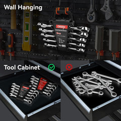 DISEN full 10-piece set laid out to show included metric and SAE sizes
