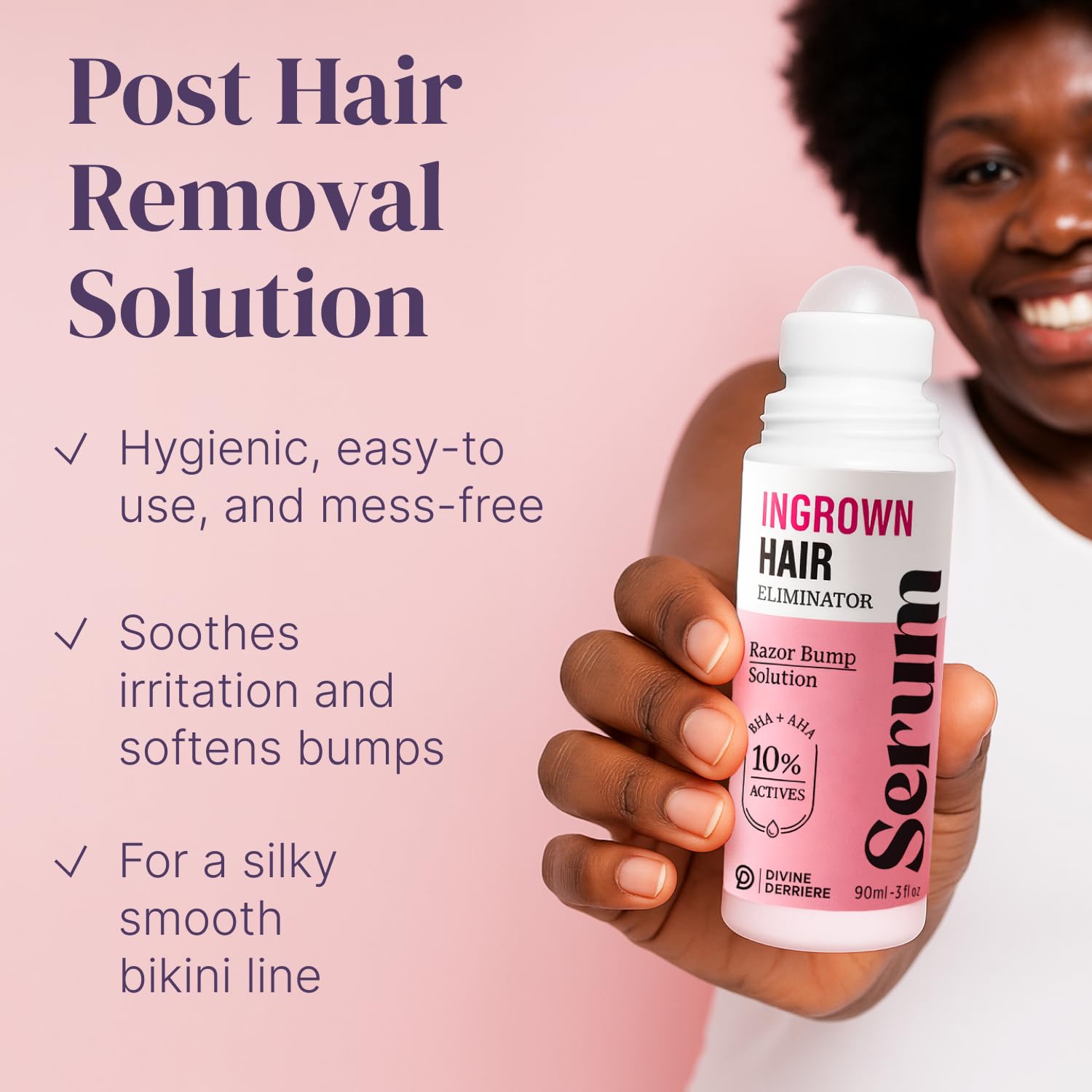 Divine Derriere used in bikini routine to soothe post-shave irritation