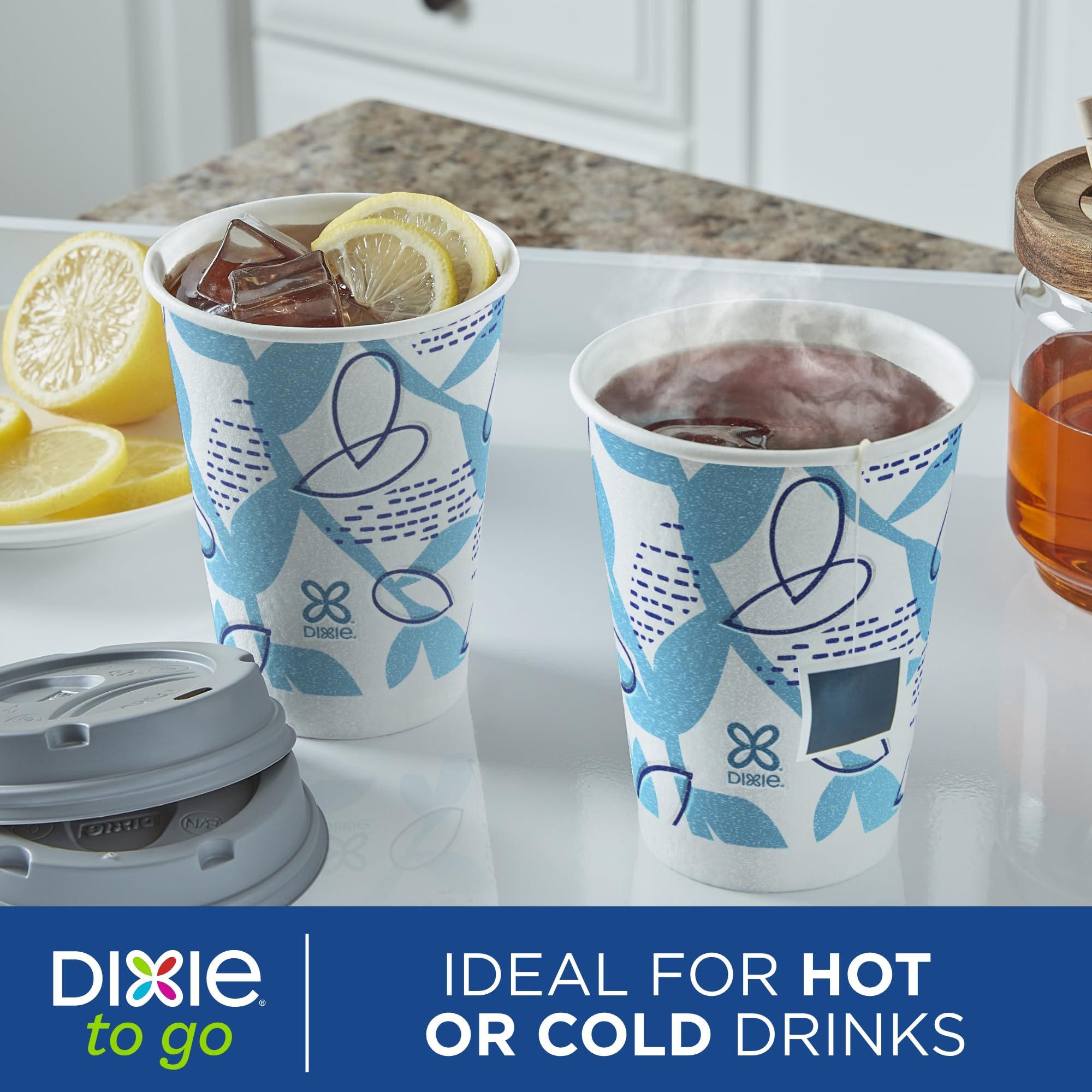 Dixie cup label and kosher certification displayed for reassurance