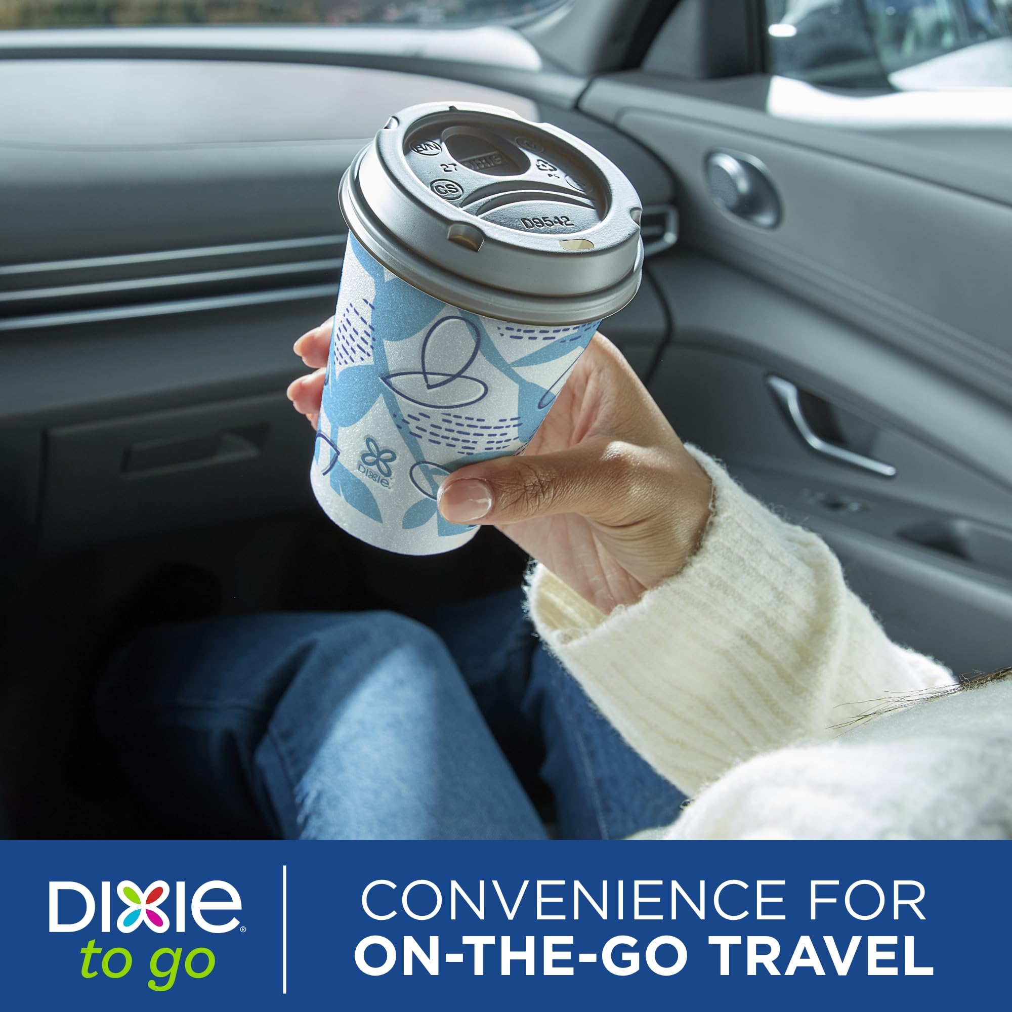 Dixie stack of cups side view highlighting compact storage and ease