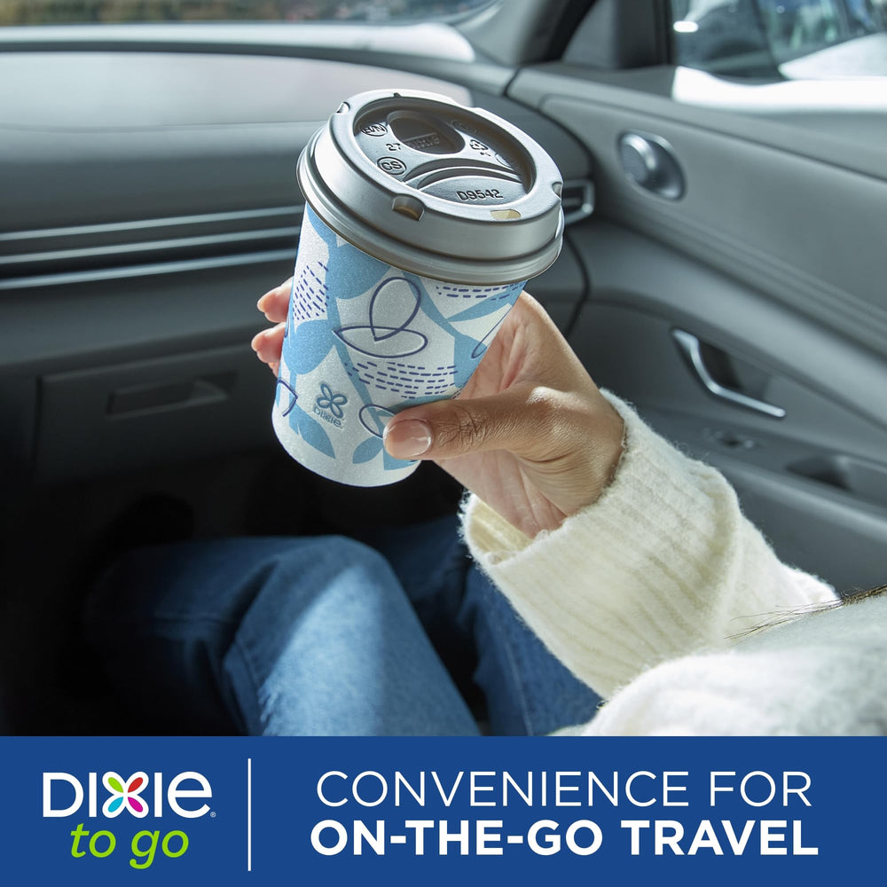 Dixie stack of cups side view highlighting compact storage and ease