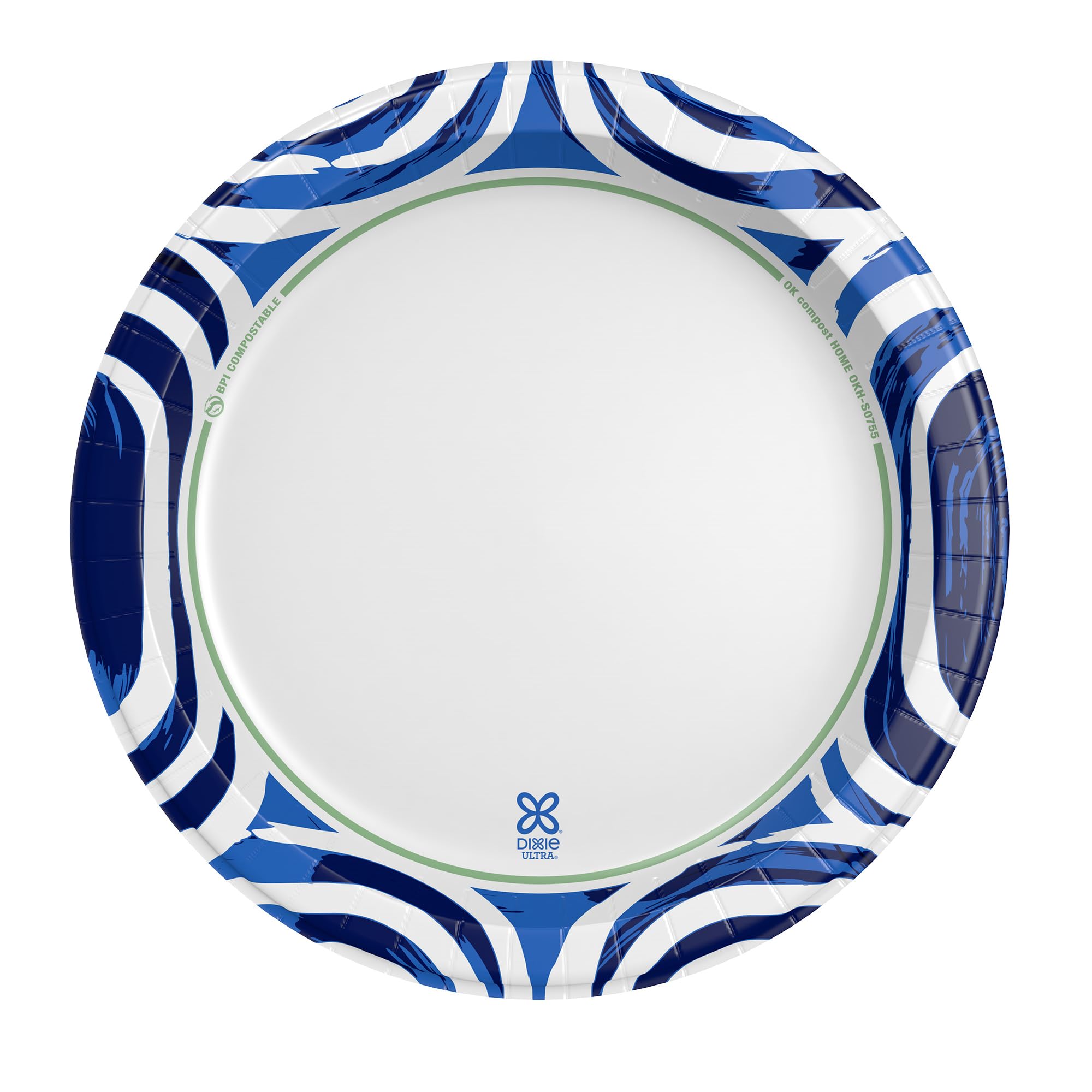 Dixie Ultra plate next to ruler showing true 10‑inch dinner size