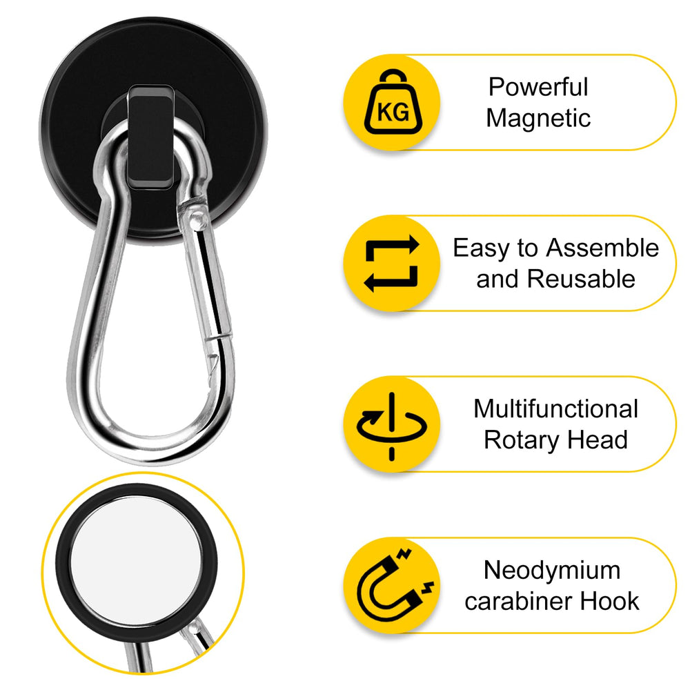 DIYMAG hooks mounted on toolbox demonstrating strong hold and convenient tool access