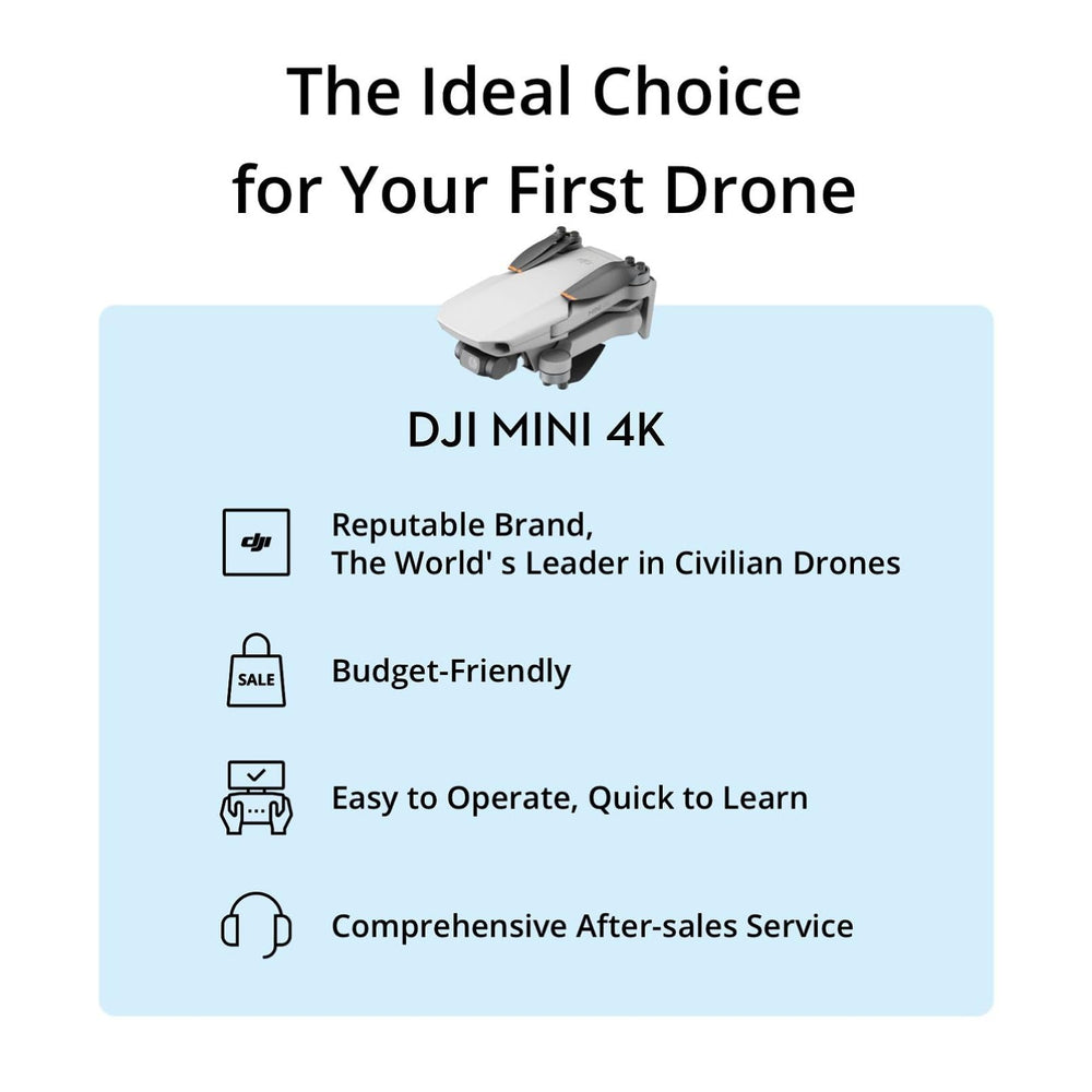 DJI Mini 4K next to smartphone showing lightweight under-249g advantage