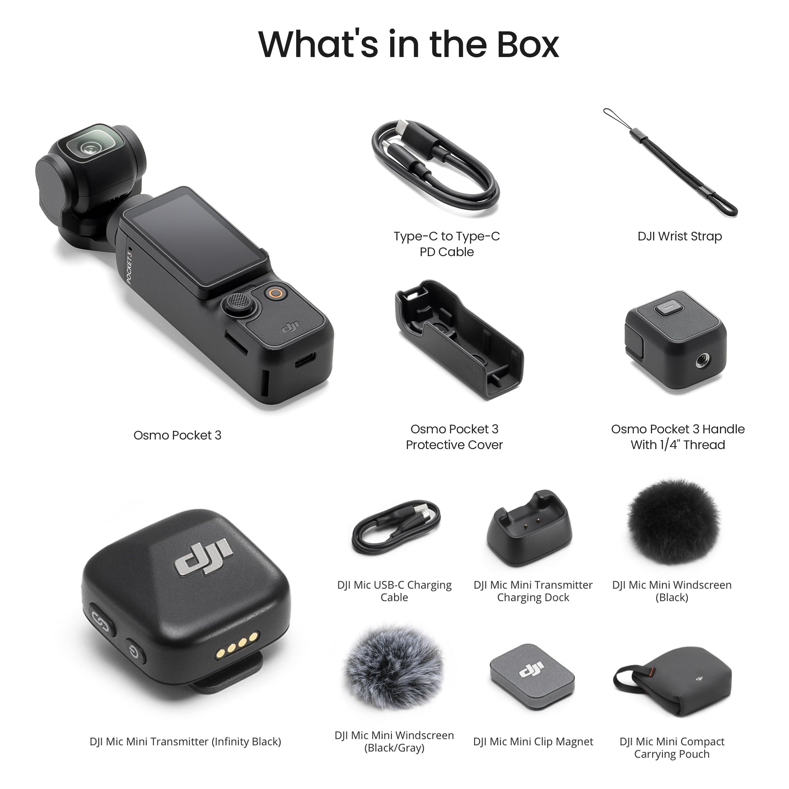 DJI Osmo Pocket 3 rotating 2-inch touchscreen for easy horizontal and vertical framing
