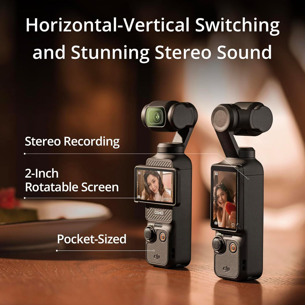 DJI Osmo Pocket 3 paired with DJI Mic Mini transmitter for crisp wireless audio capture
