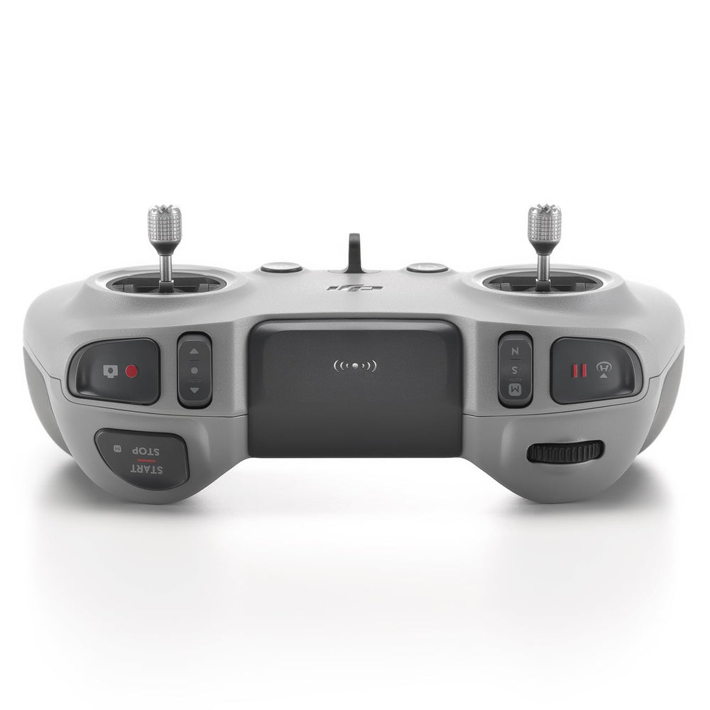 DJI Remote Controller 3 held in hand showing scale and ergonomic advantage for pilots