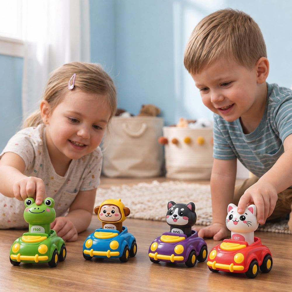 DMIGHT cars rolling on hardwood floor showing optimal smooth-surface play