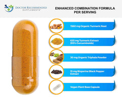 DOCTOR RECOMMENDED SUPPLEMENTS bottle open with capsules visible for serving