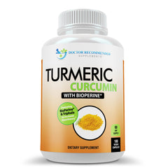 DOCTOR RECOMMENDED SUPPLEMENTS front label showing product benefits