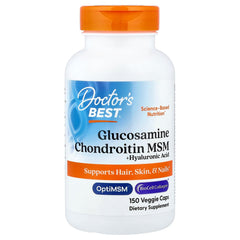 Doctor's BEST bottle front showing label and benefits for joint support