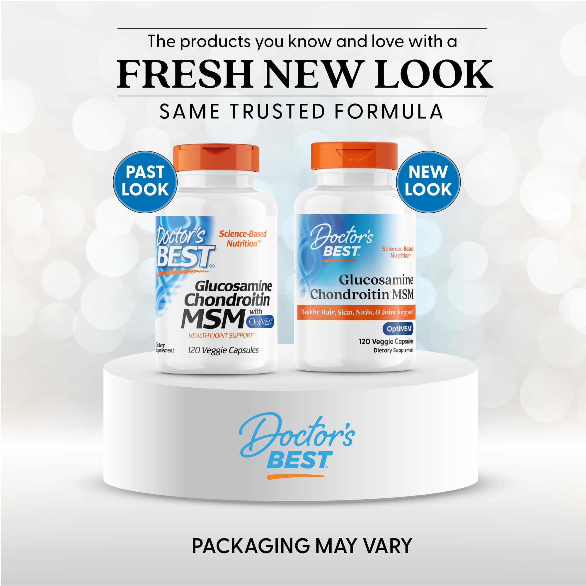 Doctor's BEST capsule close-up showing smooth texture for easy swallowing