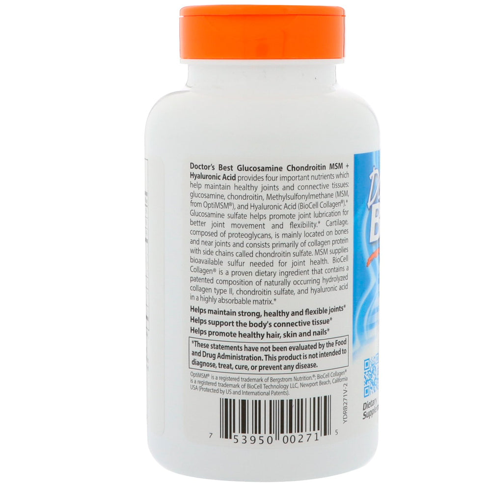 Doctor's BEST supplement used by active adult showing mobility support