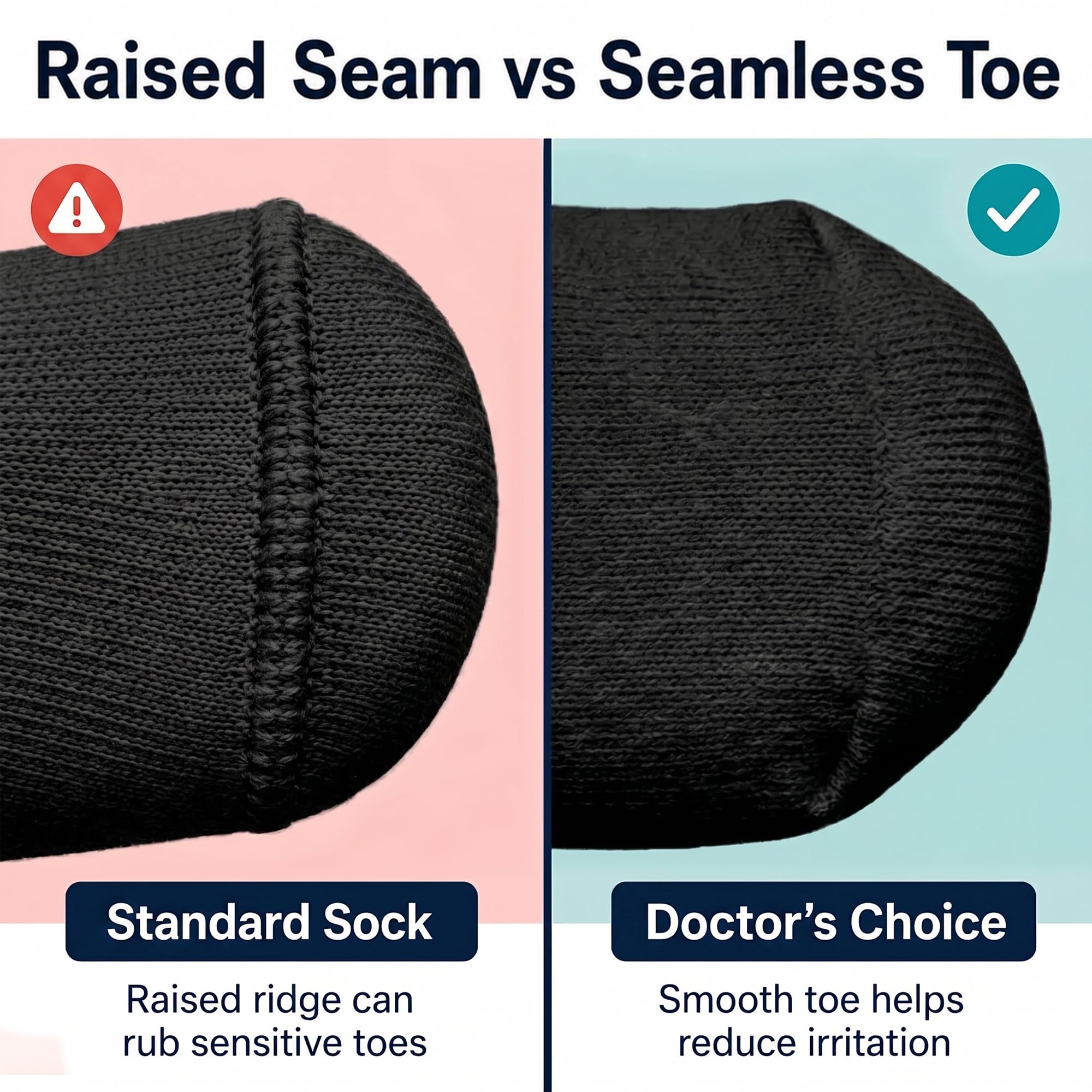 Doctor's Choice flat lay four pairs illustrating cushioned crew design