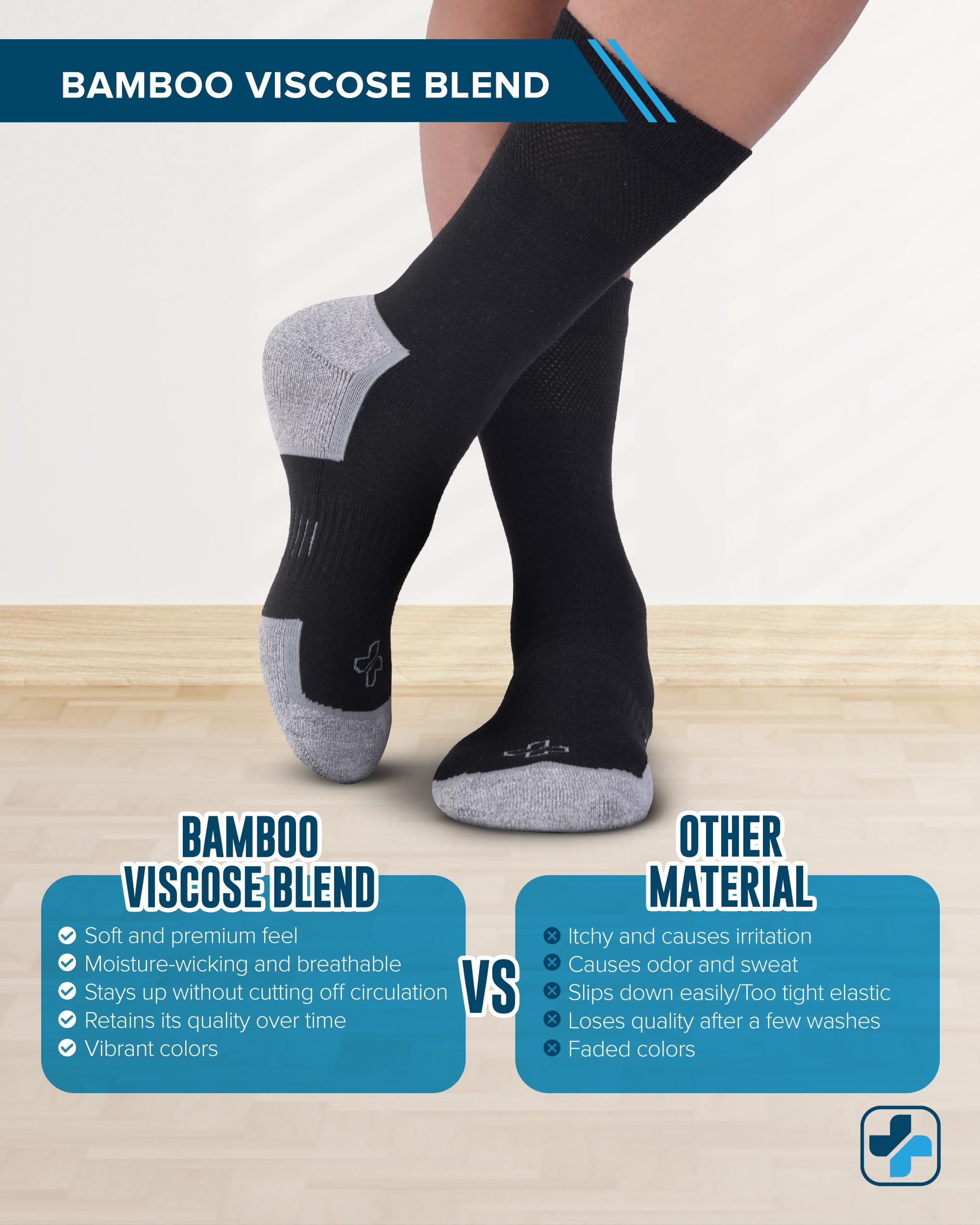 Doctor's Select close-up of bamboo viscose texture showing breathable soft comfort