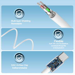 Docutca earbud close-up showing ergonomic tip for comfortable fit