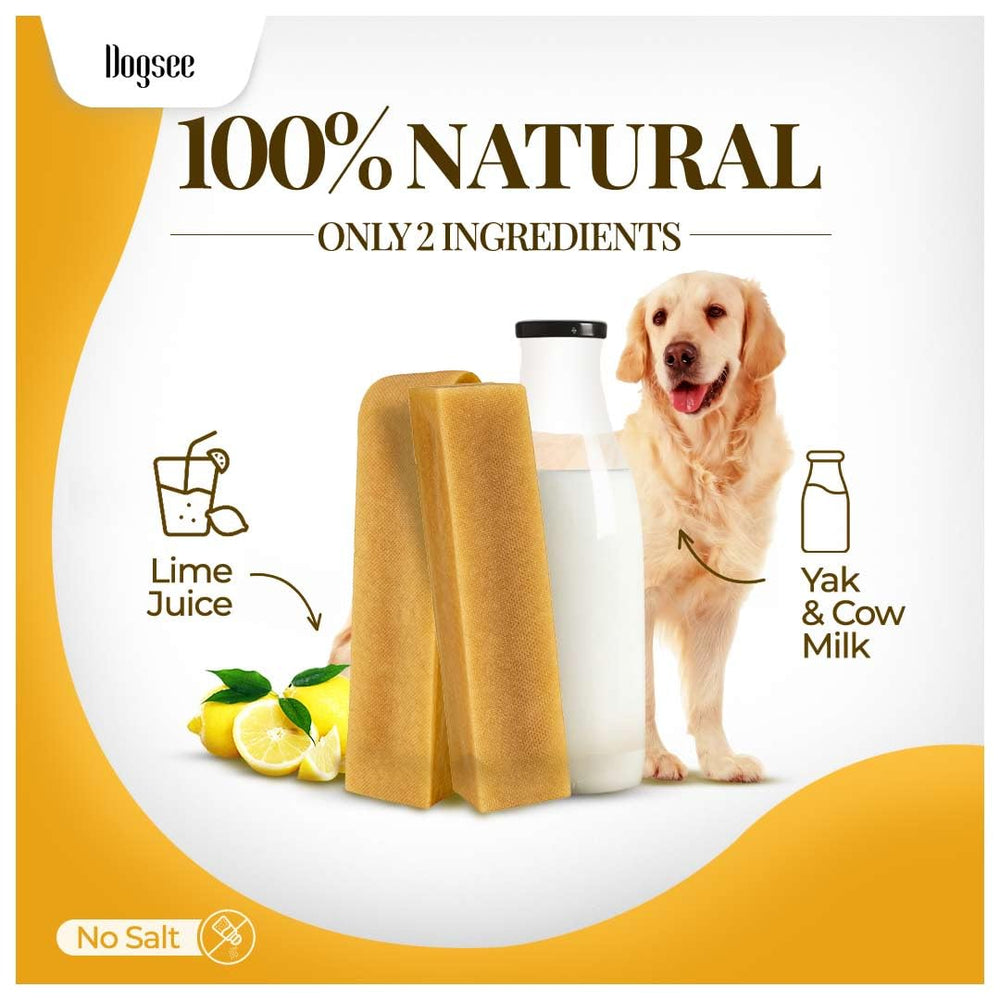 Dogsee bar beside ruler to show large-size fit for dogs 56+ lbs