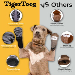 DOK TigerToes sole pattern detail showing patented grip design