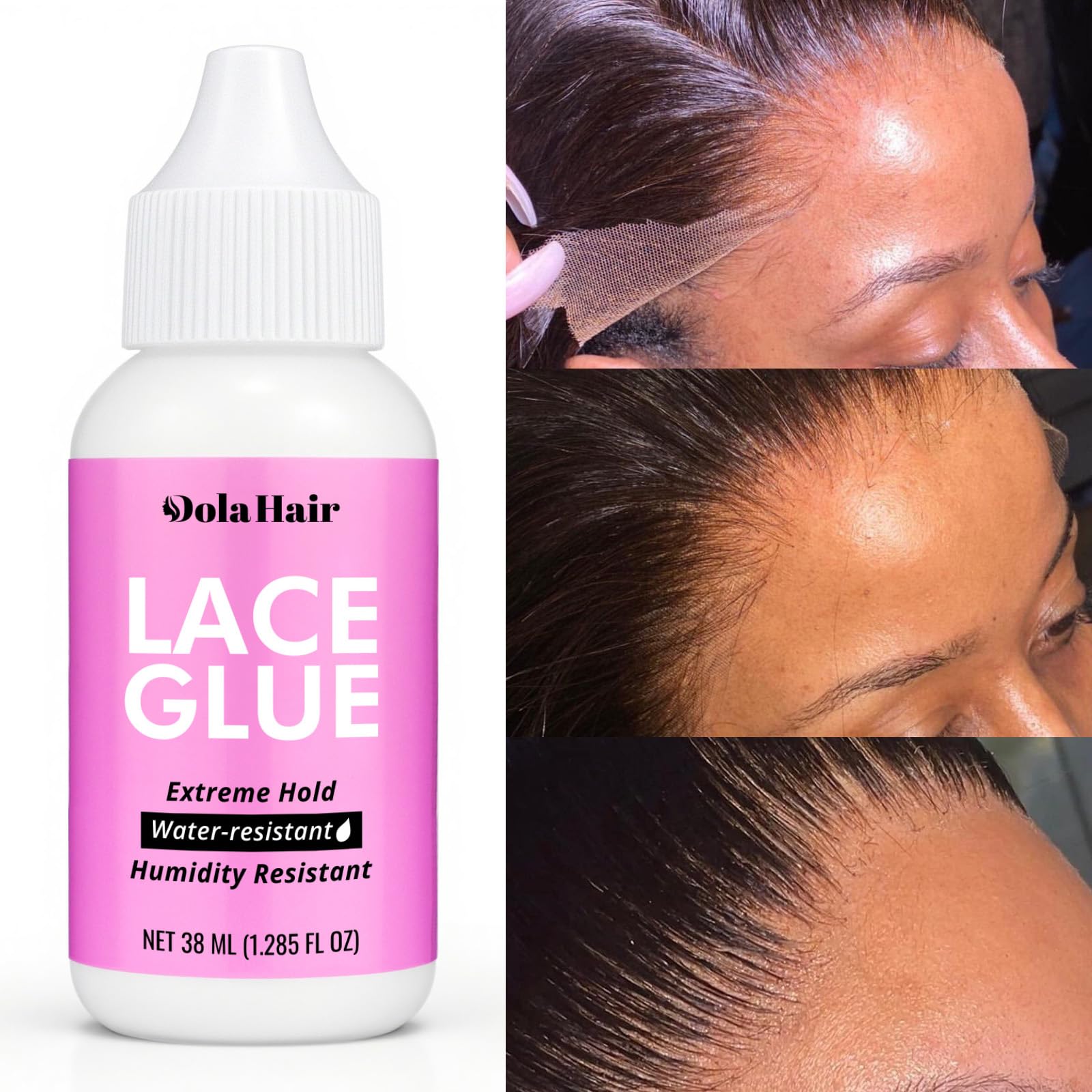Dolahair medium brown mousse pump for even lace tinting and blend