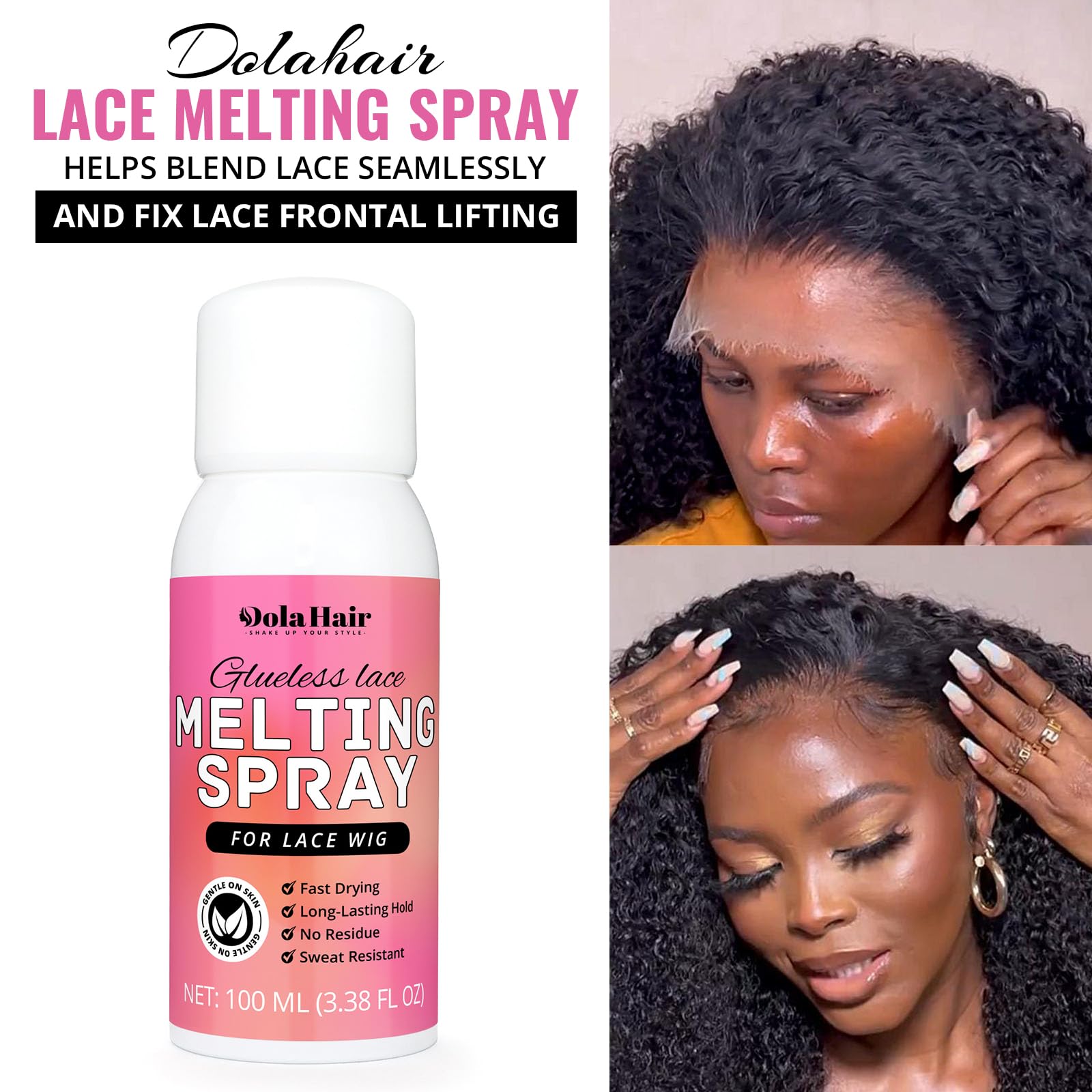 Dolahair wax stick and edge control styling baby hairs for neat edges