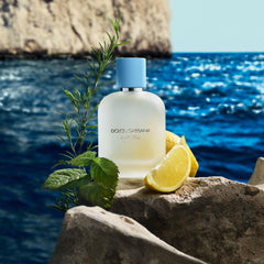 Dolce&Gabbana Light Blue being sprayed on skin suggesting invigorating uplift