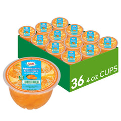 Dole front packaging showing 36-count mandarin cups and convenience