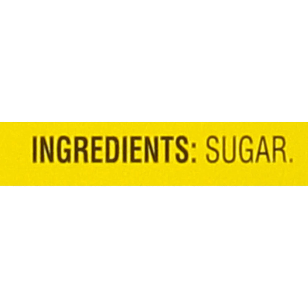 Domino granulated sugar texture closeup showing fine grains for smooth mixing