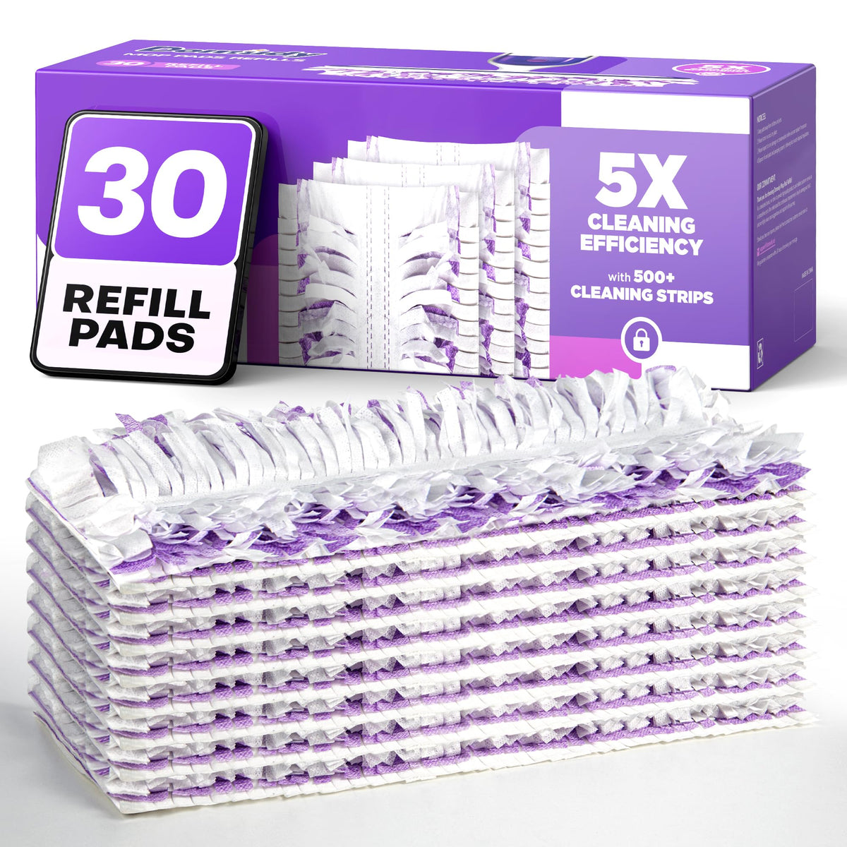Domudy front packaging showing 30-count refills and value pack benefit