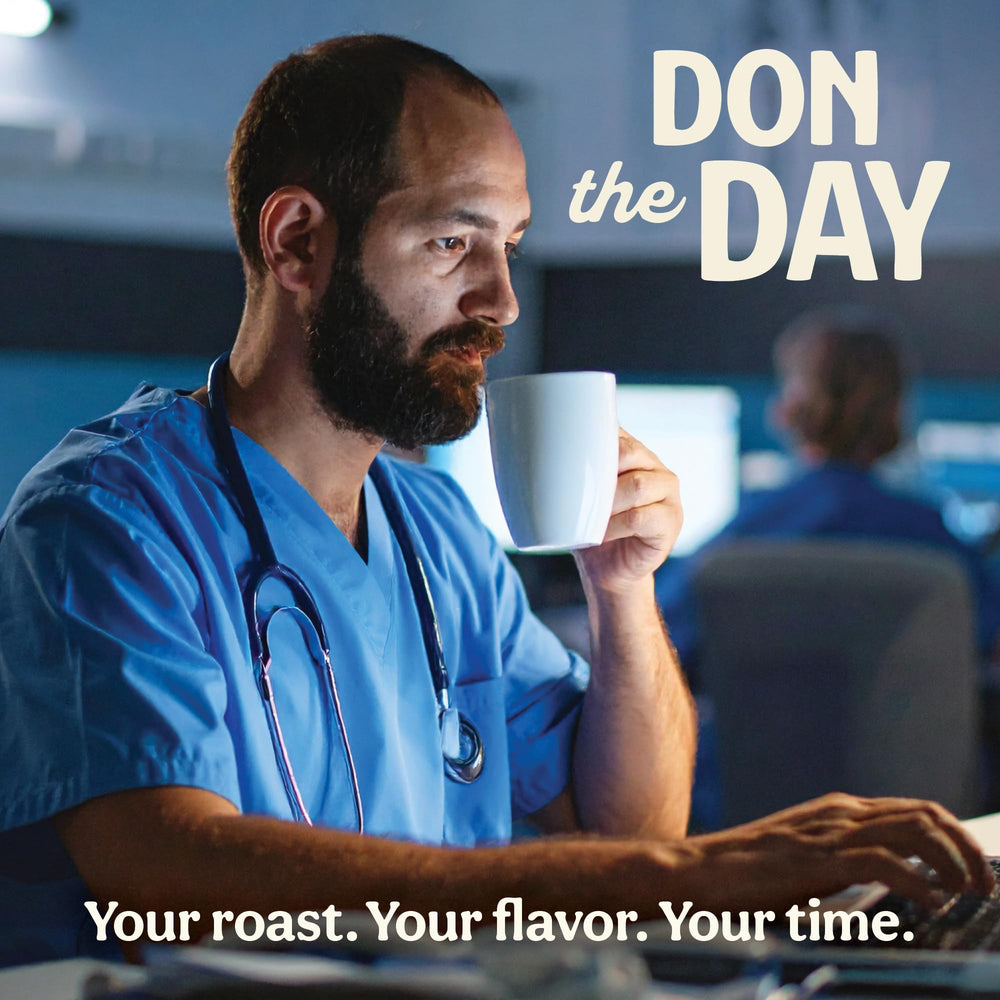 Don Francisco's coffee served at breakfast showing lifestyle and everyday enjoyment