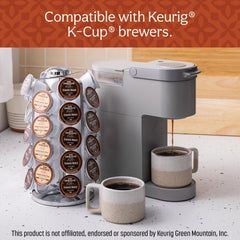Don Francisco's brewed Kona Blend cup top view showcasing floral aroma appeal