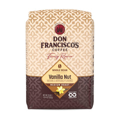 Don Francisco's front bag shot showing vanilla nut flavor and freshness